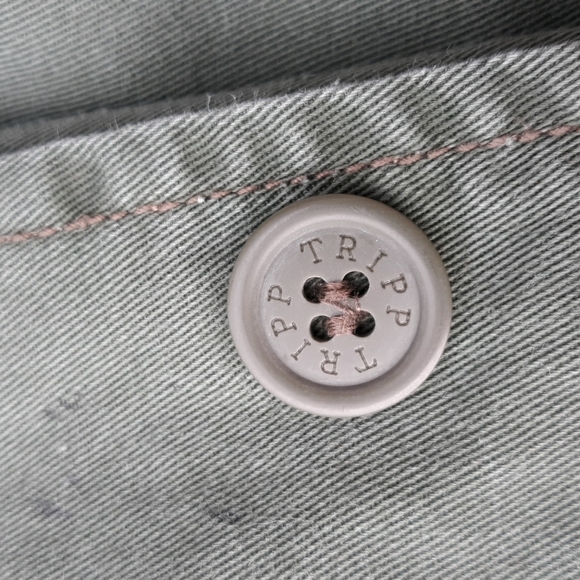 Tripp NYC Man Daang Goodman Sz S Green Military Utility Jacket - Picture 16 of 17